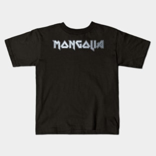 Heavy metal Mongolia Kids T-Shirt